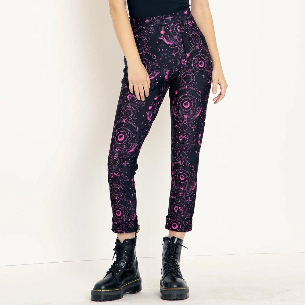 SACRED MOON PINK CUFFED PANTS